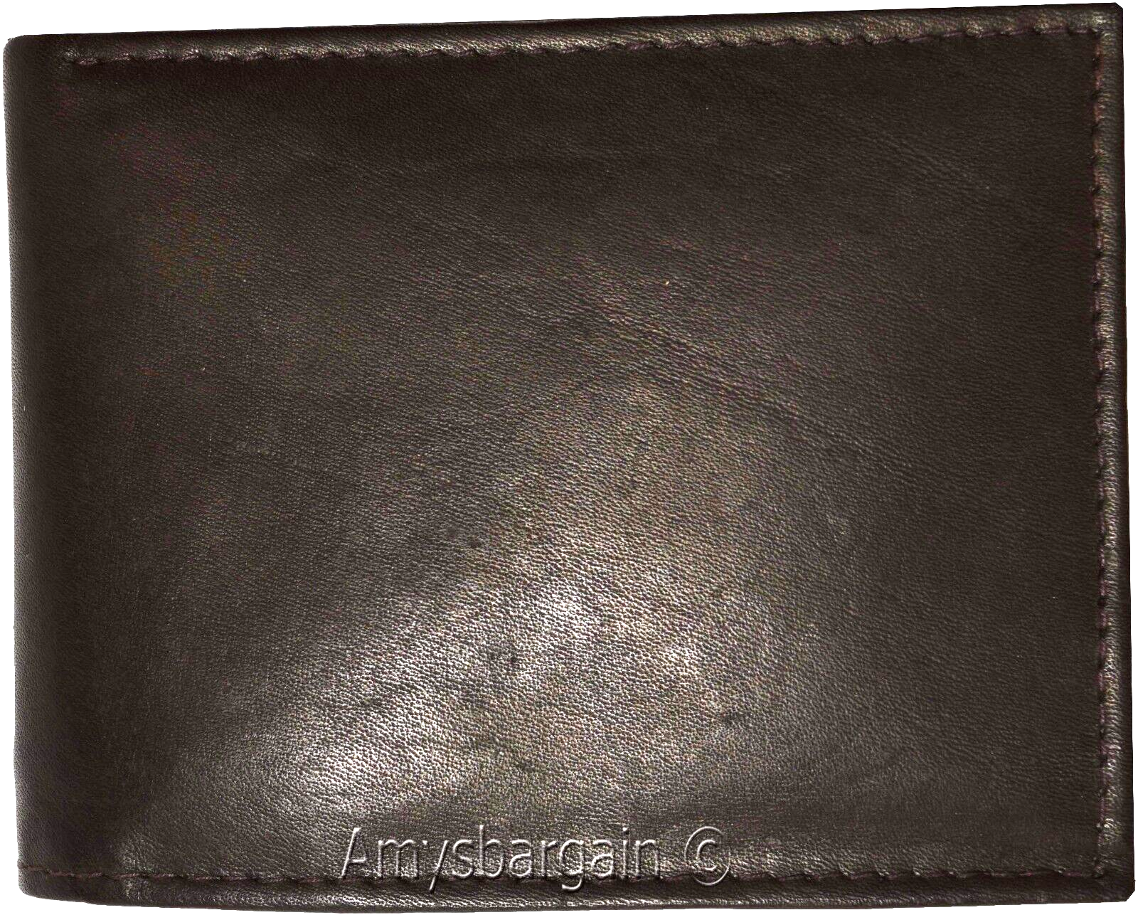 Lot of 3 man's wallet bifold 2-in-1 leather wallet 9 card slot 3 id 3 bill slots - Image 5