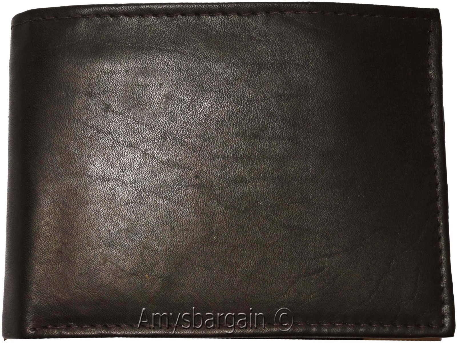 Lot of 3 man's wallet bifold 2-in-1 leather wallet 9 card slot 3 id 3 bill slots - Image 9