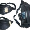 Lot of 3 new leather waist pouch waist bag leather bag fanny pack strap bag