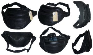 Lot of 3 new leather waist pouch waist bag leather bag fanny pack strap bag - Image 13