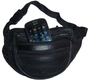 Lot of 3 new leather waist pouch waist bag leather bag fanny pack strap bag - Image 5
