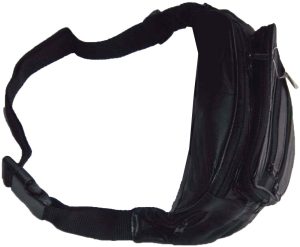 Lot of 3 new leather waist pouch waist bag leather bag fanny pack strap bag - Image 9