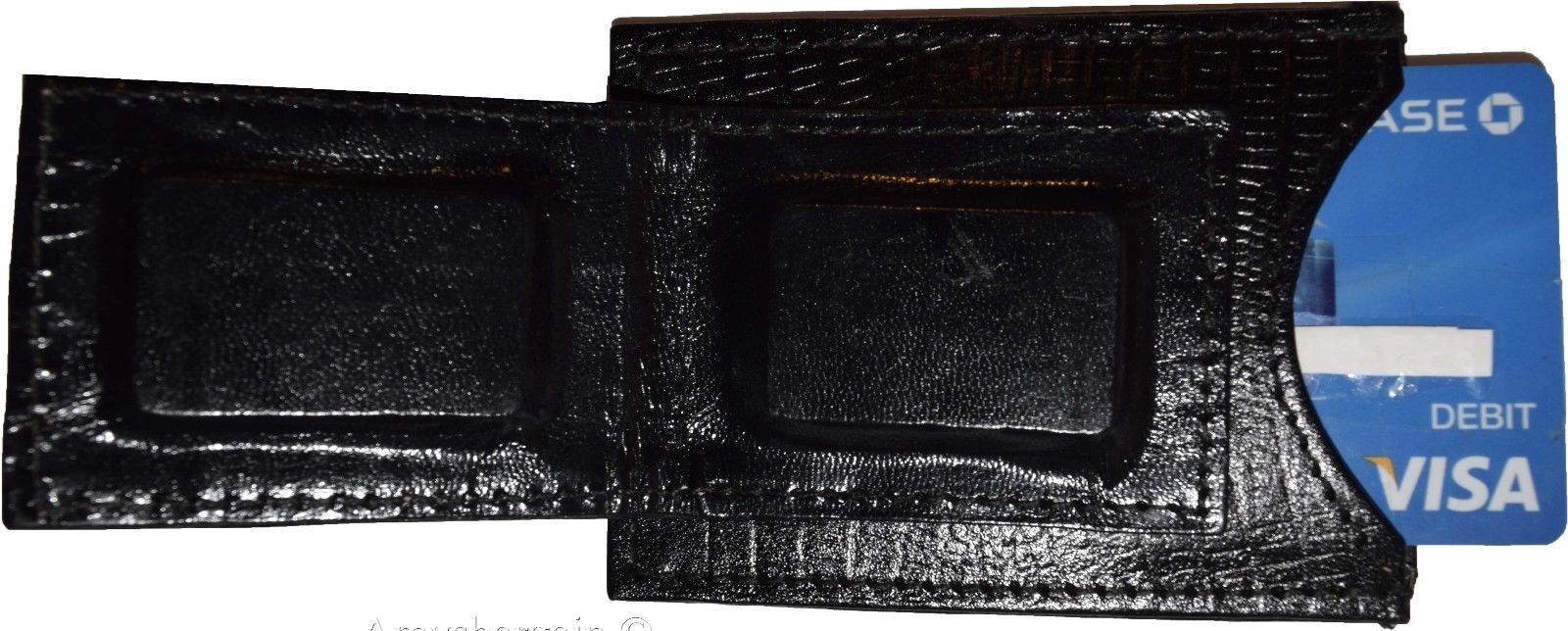 Lot of 4 Black Lizard skin printed leather money clip unbranded money Clip New - Image 6