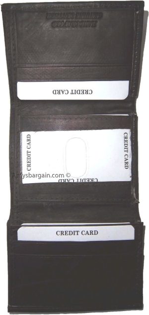 Lot of 4 Men's Genuine Leather Trifold Wallet Brown, men's billfold wallet BNWT - Image 3