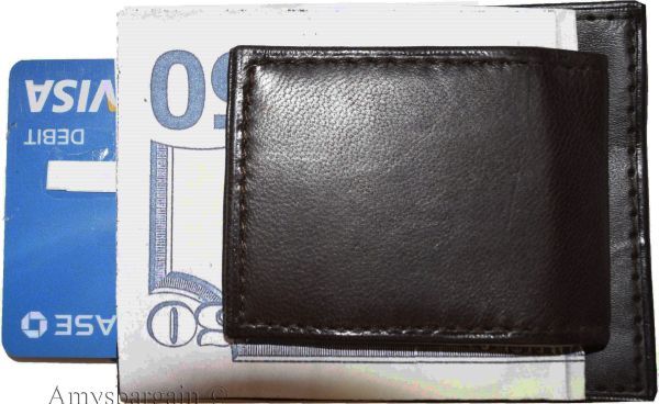 Lot of 4 New Lambskin Leather money Clip, Magnetic money clip. leather case new - Image 11