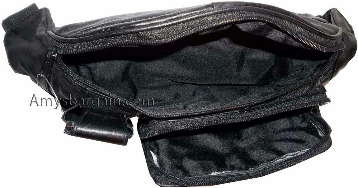 Lot of 4 New Leather waist pouches waist bag leather bag new Black Fanny pack - Image 10