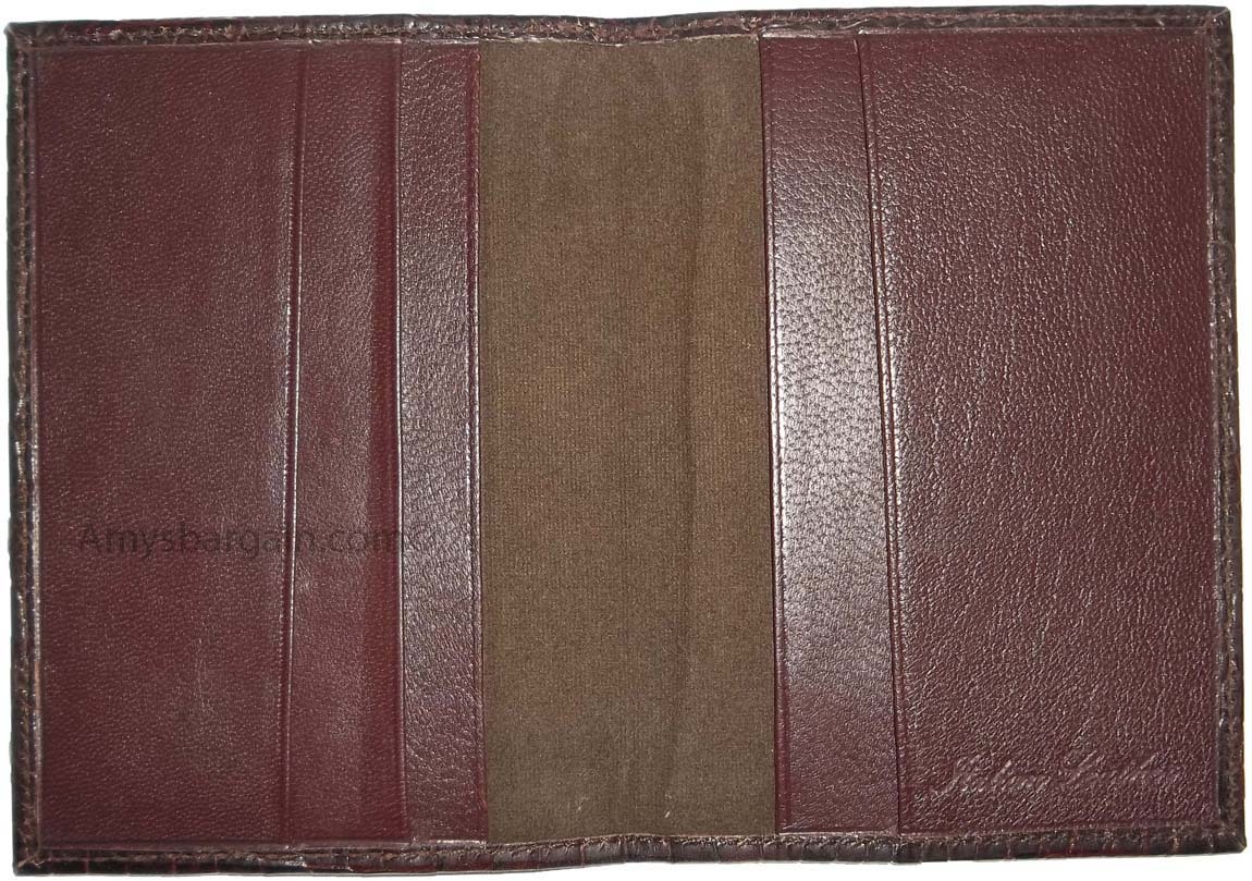 Lot of 4 New crocodile Skin printed leather passport case, Brown Passport Cover - Image 13