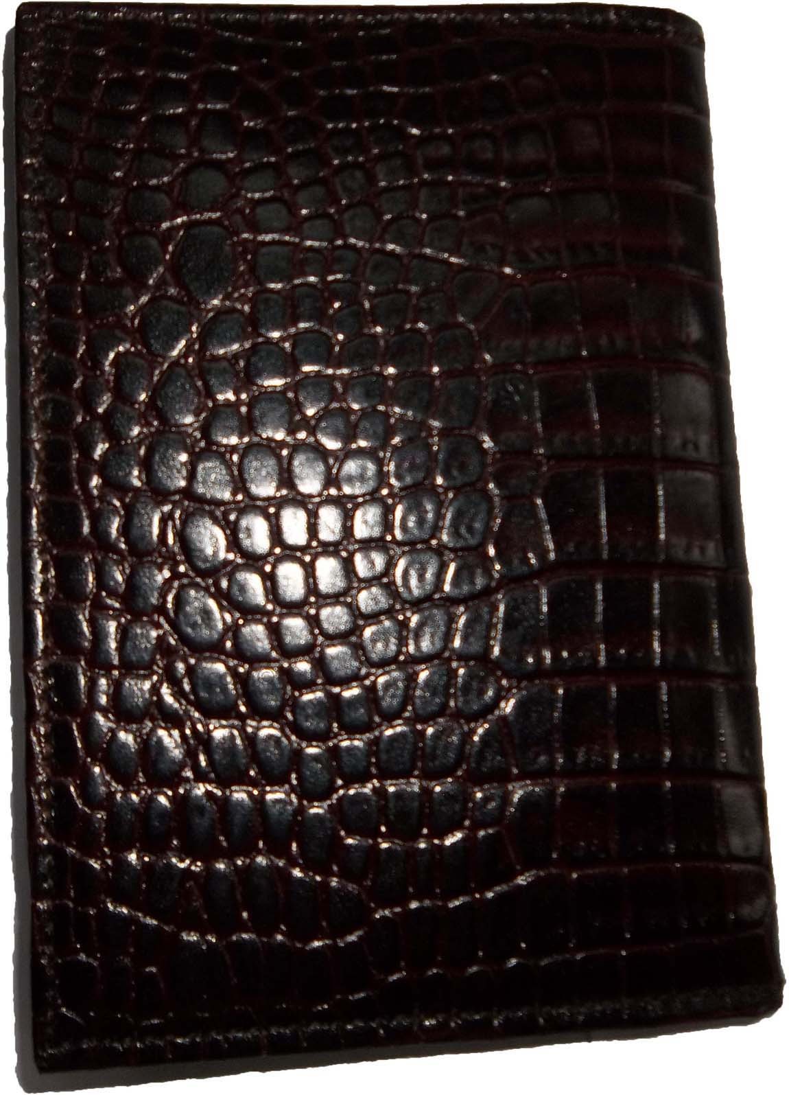 Lot of 4 New crocodile Skin printed leather passport case, Brown Passport Cover - Image 5
