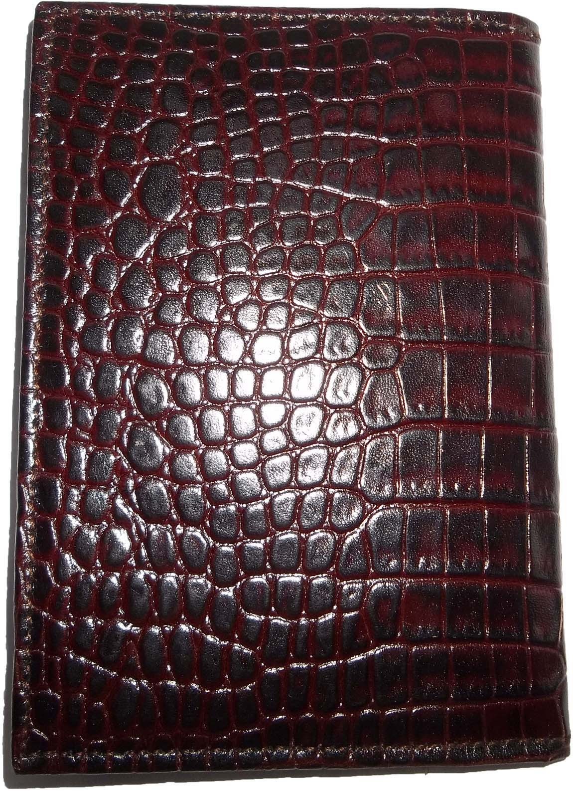 Lot of 4 New crocodile Skin printed leather passport case, Brown Passport Cover - Image 6