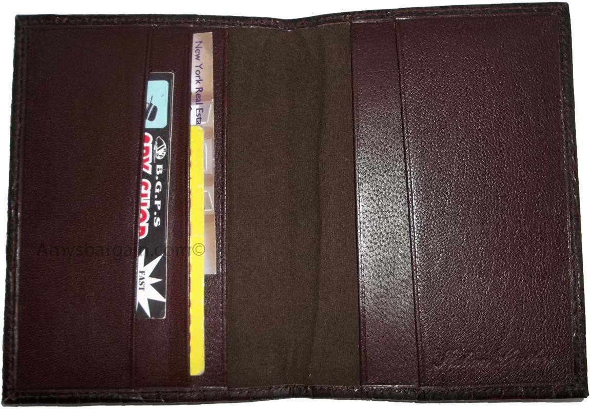Lot of 4 New crocodile Skin printed leather passport case, Brown Passport Cover - Image 7