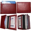 Lot of 4 women men's Leather Business Credit Card ID card case fifty card holder