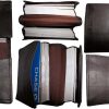 Lot of 5 New leather business card case 50 plus card case Brown card case