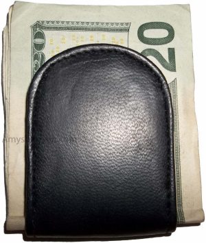 Lot of 6 Leather Money Clips magnetic money clip, Holds a stock of bills new - Image 13