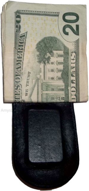 Lot of 6 Leather Money Clips magnetic money clip, Holds a stock of bills new - Image 10