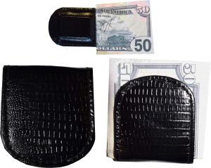 Lot of 6 New Lizard printed leather money clip, Black Unbranded money clip new - Image 10