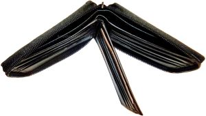 Lot of 6 Zip around Leather Men's Wallet Unbranded Black 2 Bill slot wallet New - Image 10