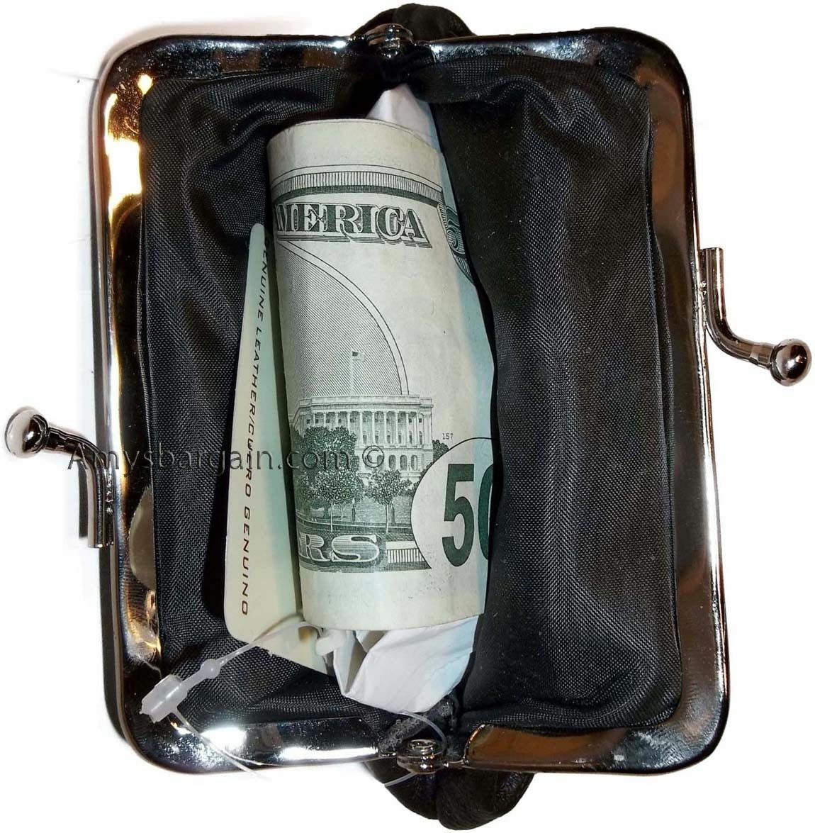 Lot of 6 new women's leather change purse coin bag wallet bag hand coin case bn - Image 10