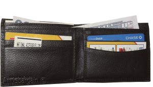 Man’s Wallet natural grain bi-fold br new wallet 6 Card Holder 2 bill slots - Image 10