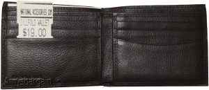 Man’s Wallet natural grain bi-fold br new wallet 6 Card Holder 2 bill slots - Image 4