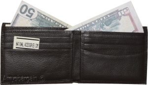 Man’s Wallet natural grain bi-fold br new wallet 6 Card Holder 2 bill slots - Image 8