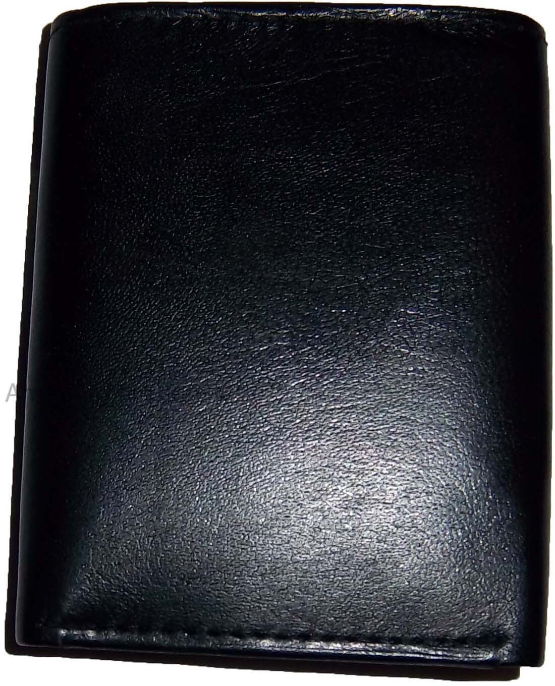 Man’s wallet Trifold Leather wallet ID window 2 bill pocket 9 card spaces new - Image 10