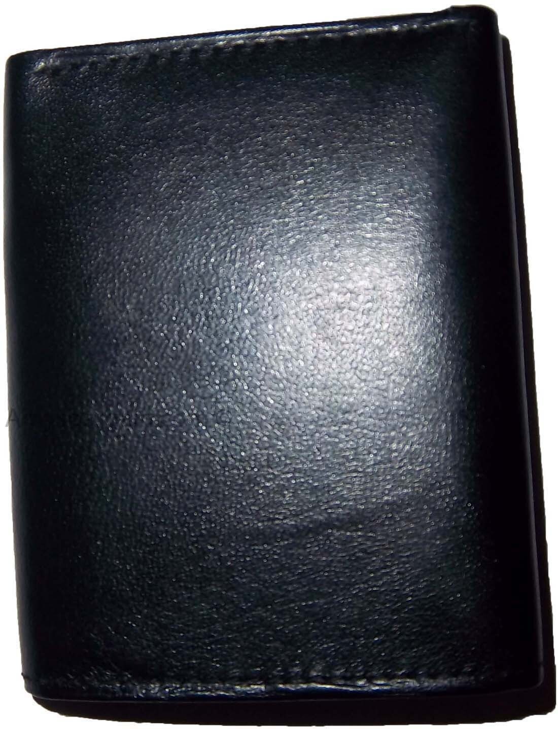 Man’s wallet Trifold Leather wallet ID window 2 bill pocket 9 card spaces new - Image 12