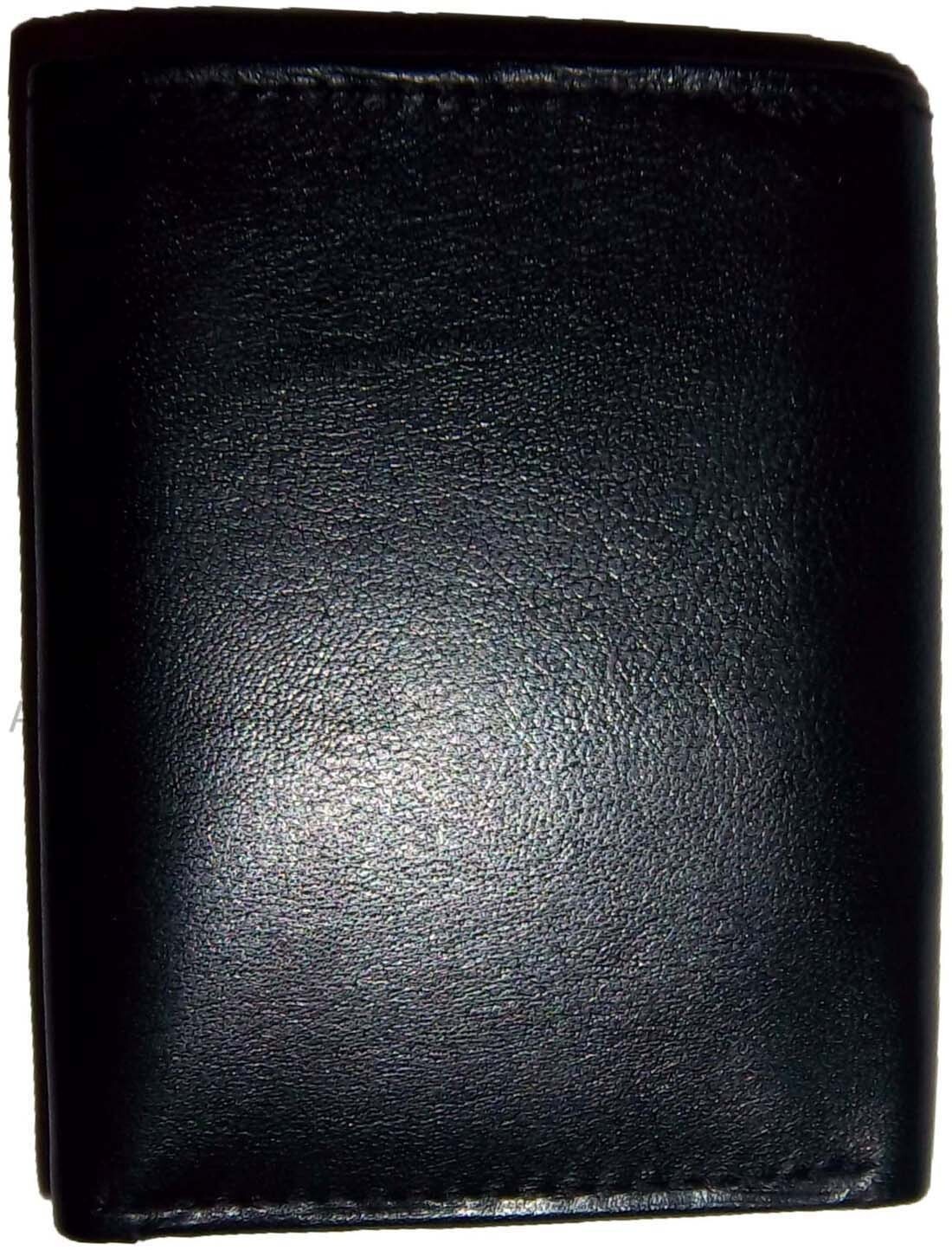 Man’s wallet Trifold Leather wallet ID window 2 bill pocket 9 card spaces new - Image 13