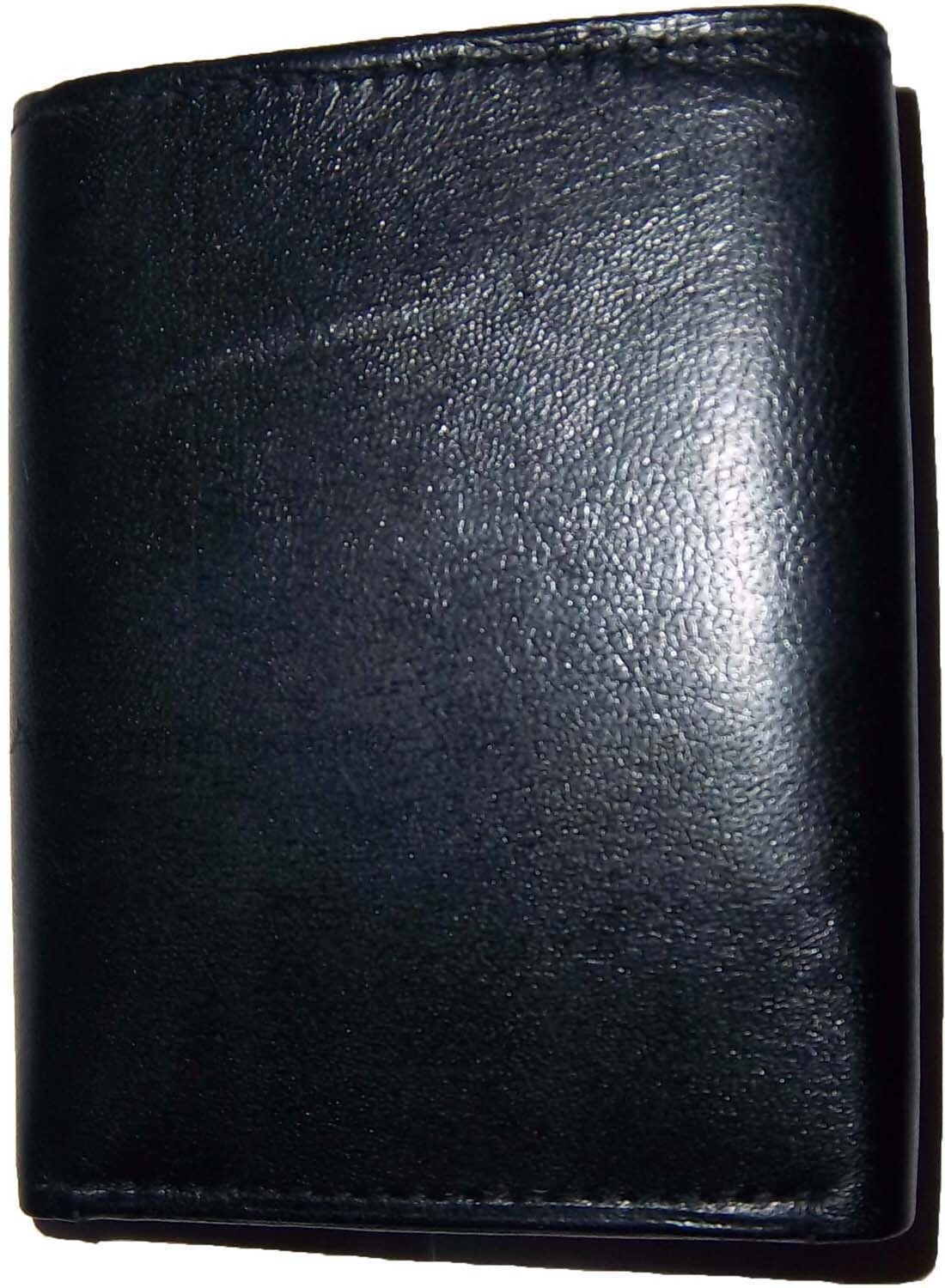Man’s wallet Trifold Leather wallet ID window 2 bill pocket 9 card spaces new - Image 3