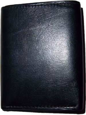 Man’s wallet Trifold Leather wallet ID window 2 bill pocket 9 card spaces new - Image 5