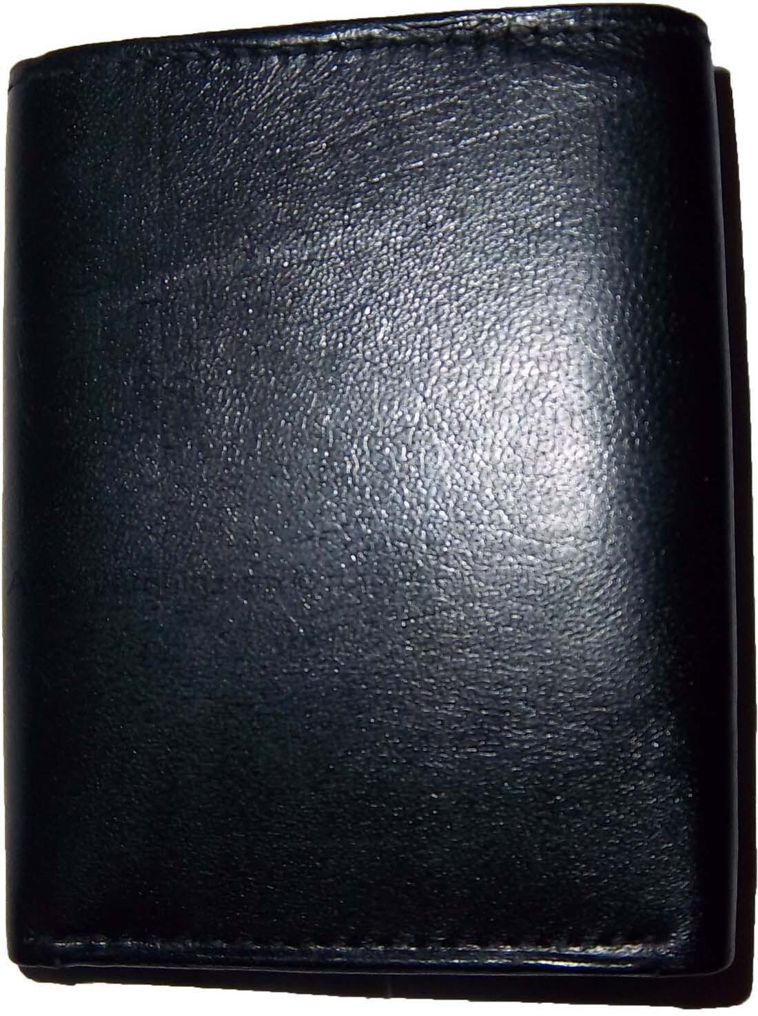 Man’s wallet Trifold Leather wallet ID window 2 bill pocket 9 card spaces new - Image 5