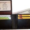 Man's wallet. skinny leather Bi-fold wallet 6 bank card holder 2 bill space 1 ID