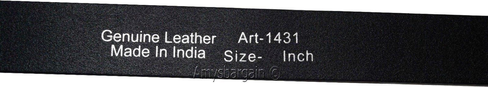 Men's Belt, 47-50" Solid Leather Belt. Men's Black Casual Leather belt, New belt - Image 4