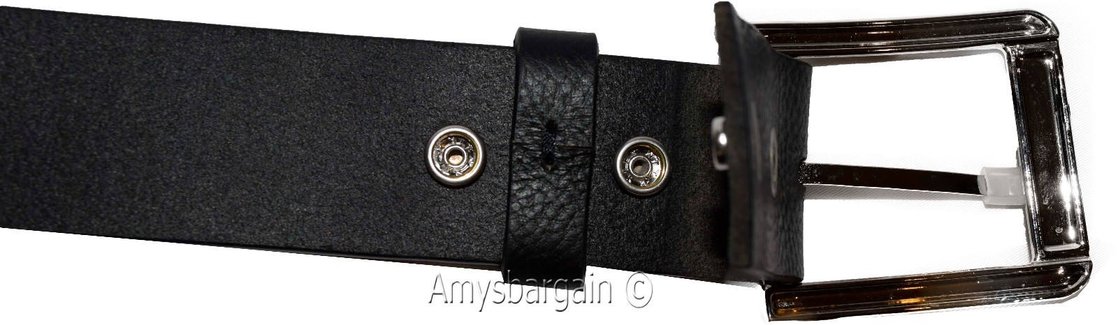 Men's Belt, 47-50" Solid Leather Belt. Men's Black Casual Leather belt, New belt - Image 5