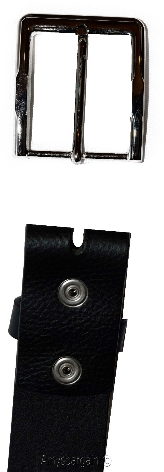 Men's Belt, 47-50" Solid Leather Belt. Men's Black Casual Leather belt, New belt - Image 6