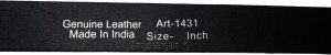 Men's Belt, 47-50" Solid Leather Belt. Men's Black Casual Leather belt, New belt - Image 10