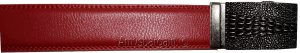Men's Belt. Size L Leather Dress Belt. Auto Lock Crocodile Skin Printed Buckle - Image 11
