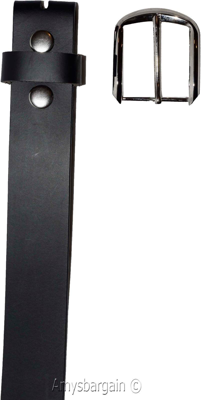 Men's Belt Size Medium. Solid Leather Belt. Men's Black Strong Leather Belt NWT - Image 8