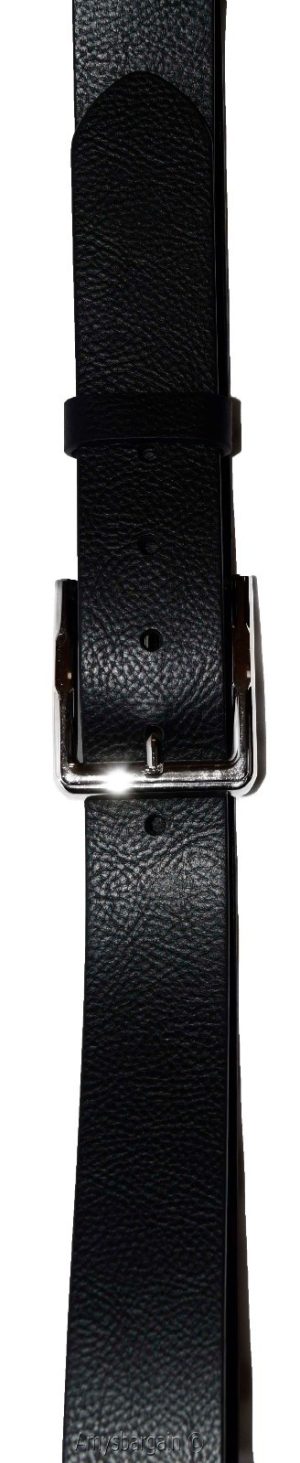 Men's Belt (XL Solid Leather Belt. Men's Black Casual Leather belt New belt - Image 11