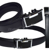 Men's Dress Leather Belt with Auto Lock Buckle Waist size 44-46" men's belt, BN