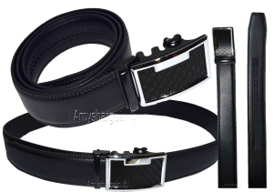 Men's Dress Leather Belt with Auto Lock Buckle Waist size 44-46" men's belt, BN
