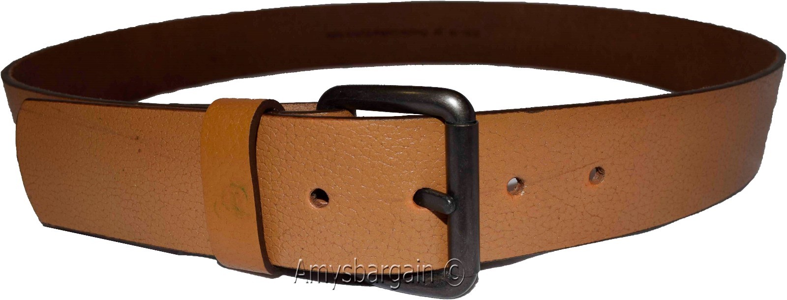 Men's Leather Belt (L) leather waist belt, Leather waist band Leather strap BNWT - Image 12