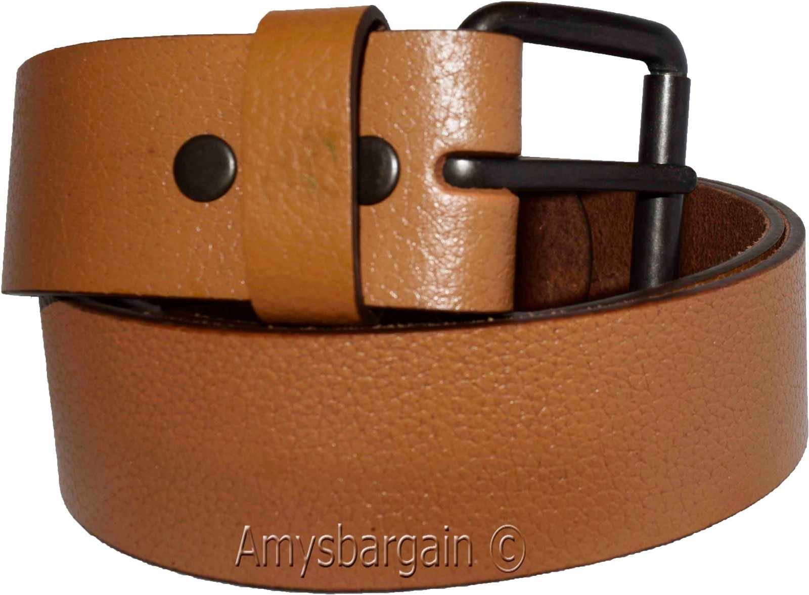 Men's Leather Belt (L) leather waist belt, Leather waist band Leather strap BNWT - Image 5