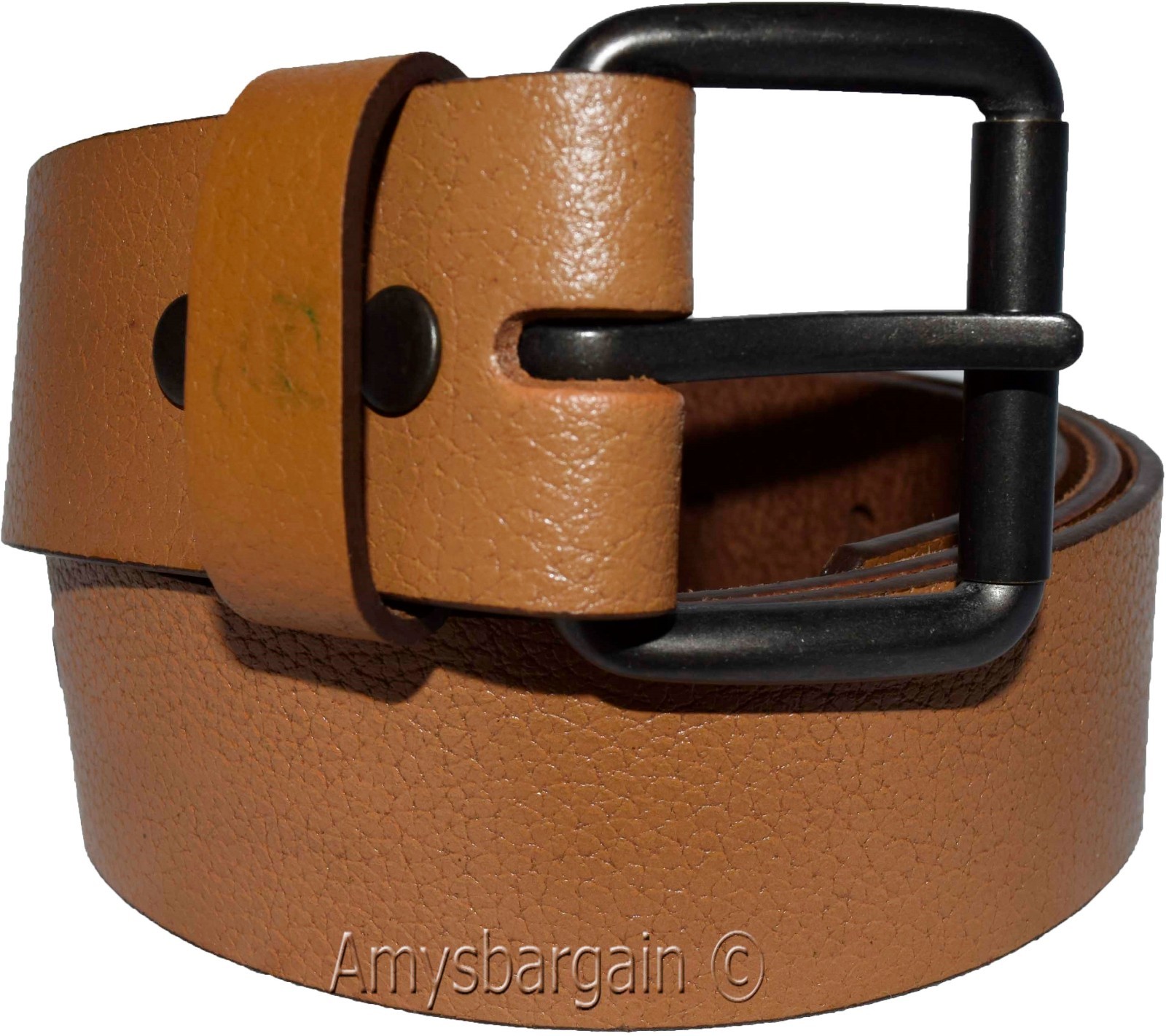 Men's Leather Belt (L) leather waist belt, Leather waist band Leather strap BNWT - Image 7