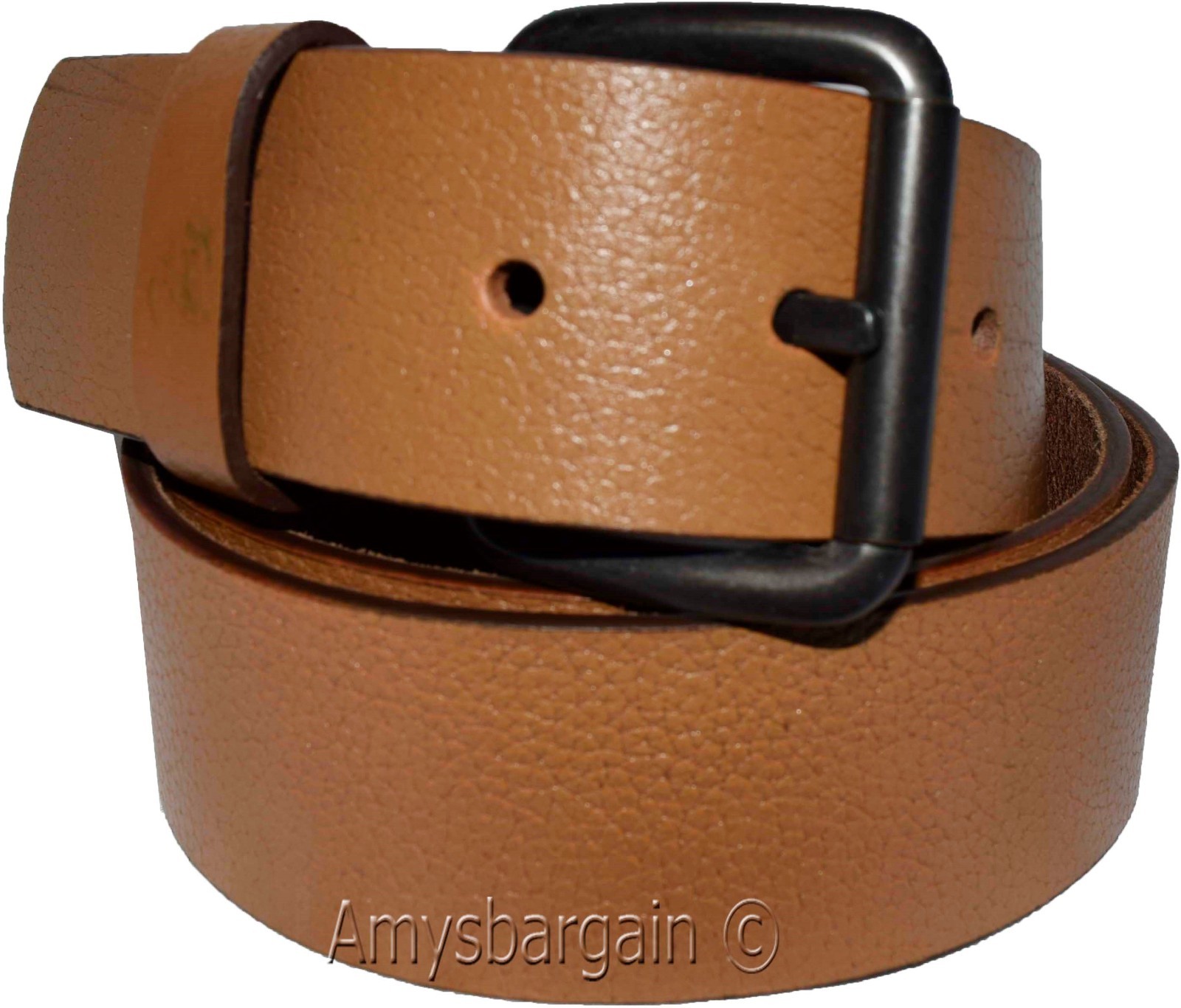 Men's Leather Belt (L) leather waist belt, Leather waist band Leather strap BNWT - Image 9