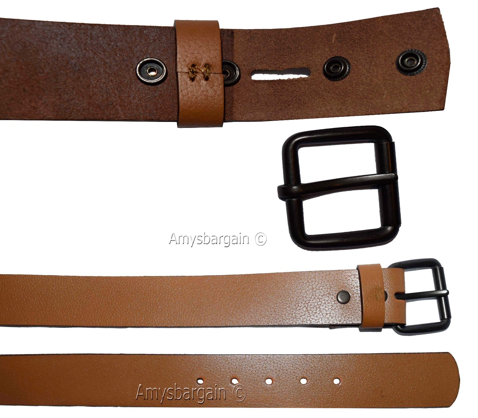Men's Leather Belt (L) leather waist belt, Leather waist band Leather strap BNWT