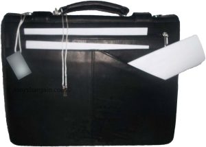 Men's Leather Briefcase Business case Attaché case carry on bag New Document bag - Image 4