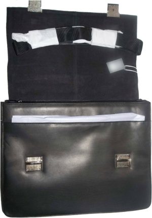 Men's Leather Briefcase Business case Attaché case carry on bag New Document bag - Image 6