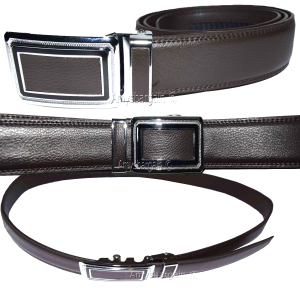 Men's Leather Dress Belt. Automatic Lock belt buckle, Men's Quick lock belt 50"