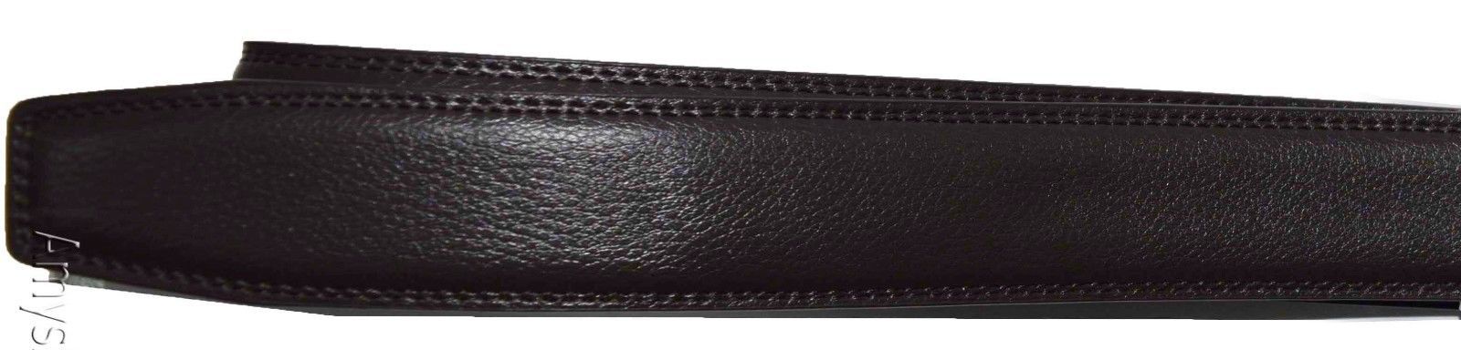 Men’s Leather belt strap, Automatic sliding buckle Auto-lock Strap only - Image 8