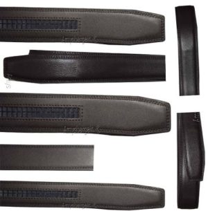 Men’s Leather belt strap, Automatic sliding buckle Auto-lock Strap only - Image 8